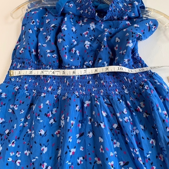 Flowered mock turtleneck sleeveless sundress - Picture 2 of 10